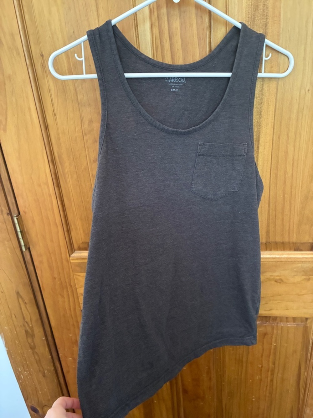 Carbon Grey Women’s Crewneck Pocket Tank Top Size Small - Picture 7 of 9